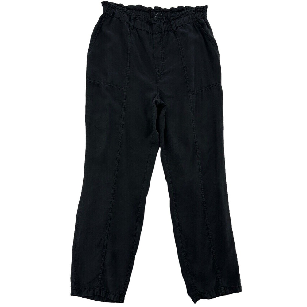 Social Standard by Sanctuary Black Tencel Paperbag Utility Pants Comfy Womens XL